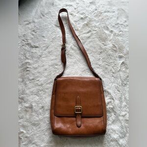 Vintage Frye Brown Leather Crossbody Bag